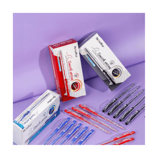 Bút bi FO-03 đen Flexoffice