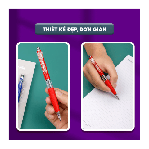 Bút bi TL047 Tango đỏ Thiên Long