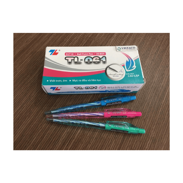 Bút bi TL061 đen Thiên Long