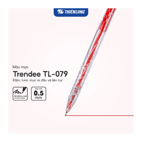 Bút bi TL-079 đỏ Thiên Long