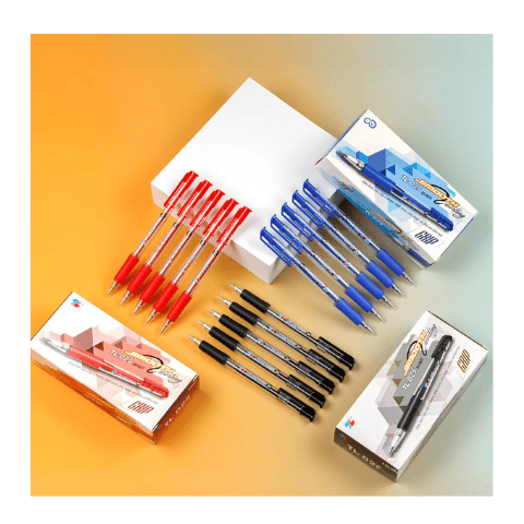 Bút bi TL025 Grip đen Thiên Long