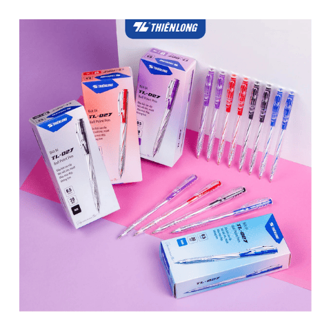Bút bi TL027 đỏ Thiên Long ( Bút bi TL-027 )