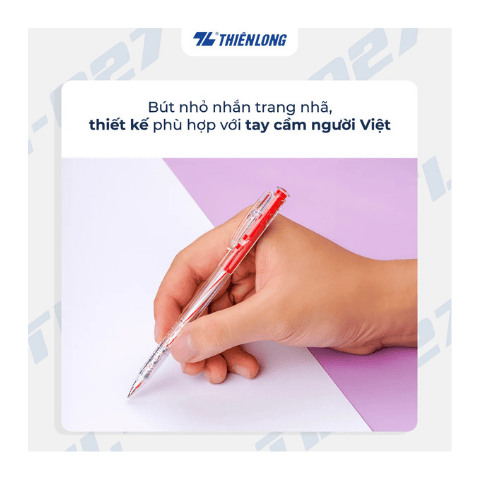 Bút bi TL027 đỏ Thiên Long ( Bút bi TL-027 )