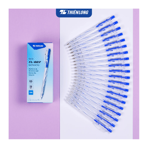 Bút bi TL027 xanh Thiên Long ( Bút bi TL-027)
