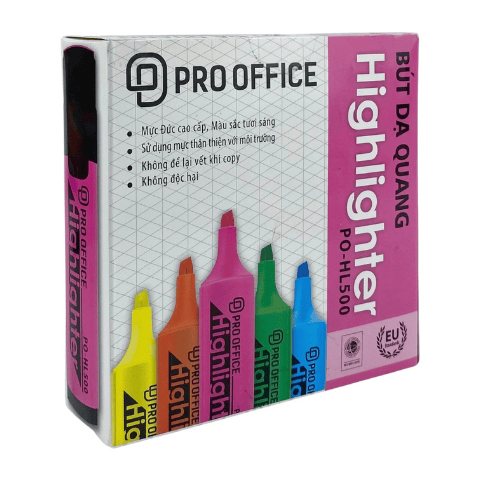 Bút dạ quang PO-HL500 hồng (Class Mate)(10c/h)