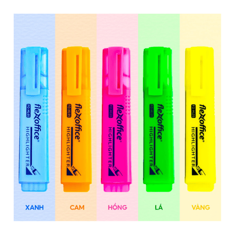 Bút dạ quang HL-05 vàng Thiên Long