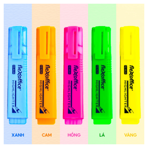 Bút dạ quang HL-05 cam Thiên Long