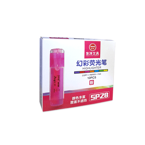 Bút dạ quang toyo hồng