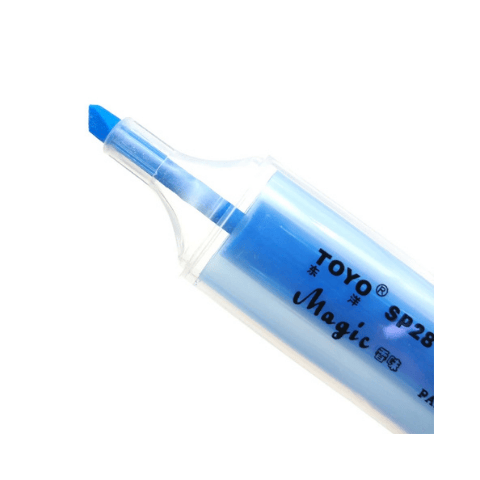 Bút dạ quang toyo xanh dương