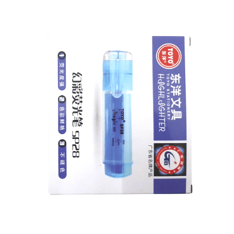 Bút dạ quang toyo xanh dương