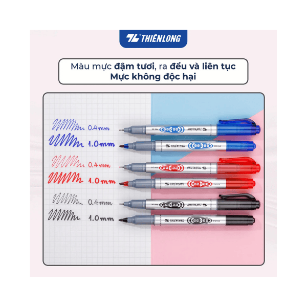 Bút lông dầu PM-04 CeeDee đen Thiên Long