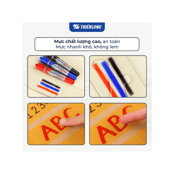 Bút lông dầu PM-09 đen Thiên Long ( Bút Lông Dầu PM09 )