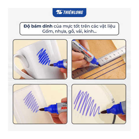 Bút lông dầu PM-09 xanh Thiên Long ( Bút Lông Dầu PM09 )