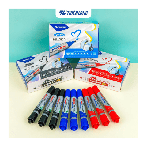 Bút lông dầu PM-09 đỏ Thiên Long