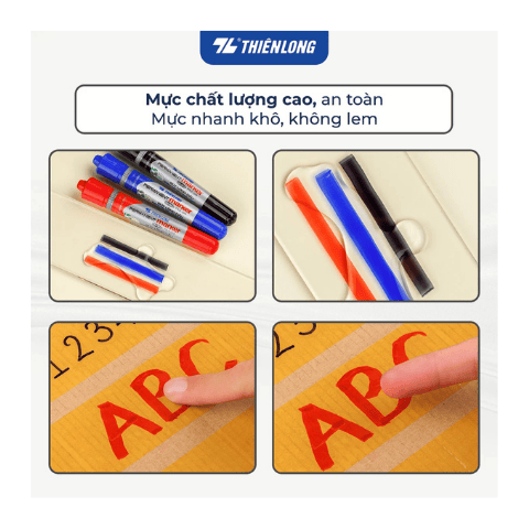 Bút lông dầu PM-09 đỏ Thiên Long