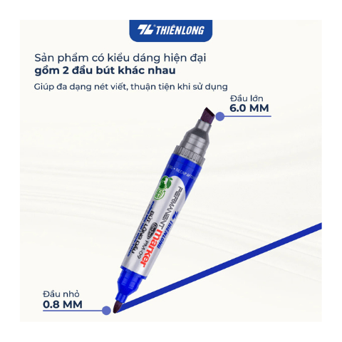 Bút lông dầu PM-09 xanh Thiên Long ( Bút Lông Dầu PM09 )