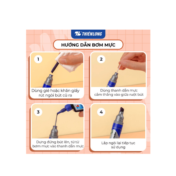 Mực bút lông dầu PMI-01 đen ( Mực Lông Dầu PMI 01 )