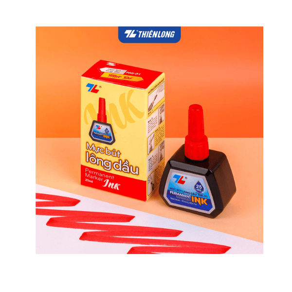 Mực bút lông dầu PMI-01 đỏ