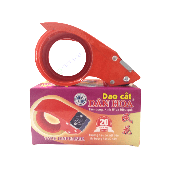 Cắt băng keo cầm tay 7cm Dân Hoa TD-D02 cam (sắt) ( Dao cắt sắt 7 cm)