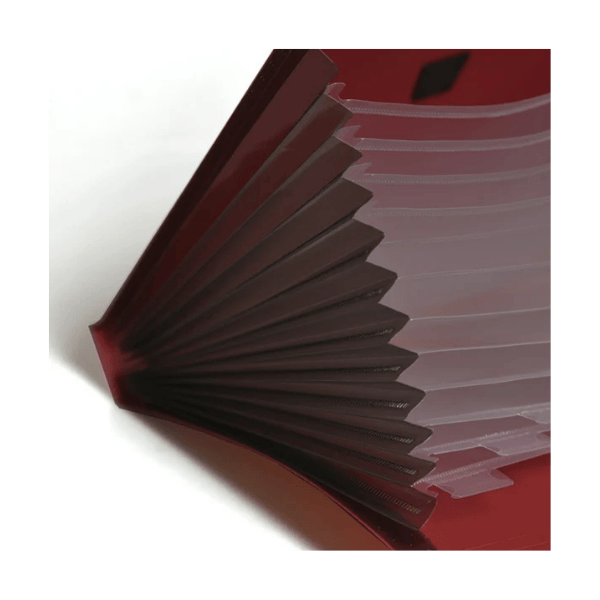 Cặp 12 ngăn FO-EB02 Thiên long đỏ