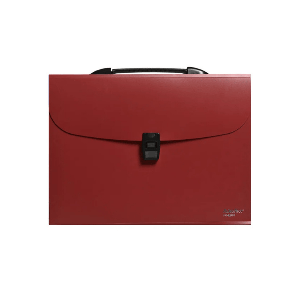 Cặp 12 ngăn FO-EB02 Thiên long đỏ