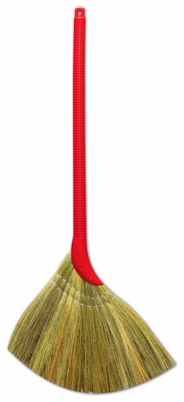 Chổi cỏ cán nhựa (  Chổi nhựa dày )
