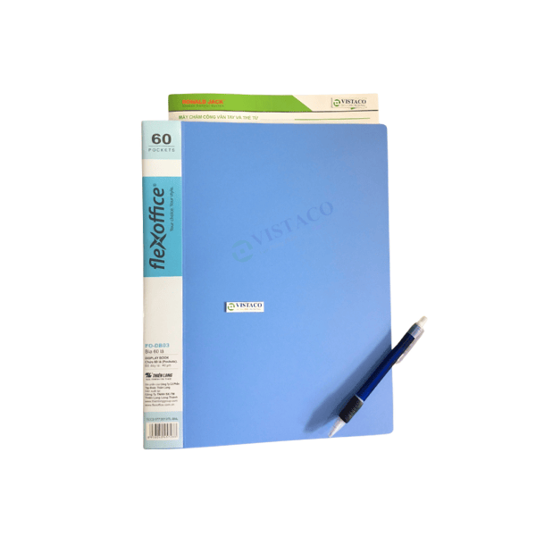 Bìa 60 lá A4 FO-DB03 xanh T40