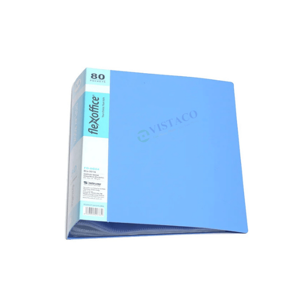 Bìa 80 lá A4 FO-DB04 xanh T30