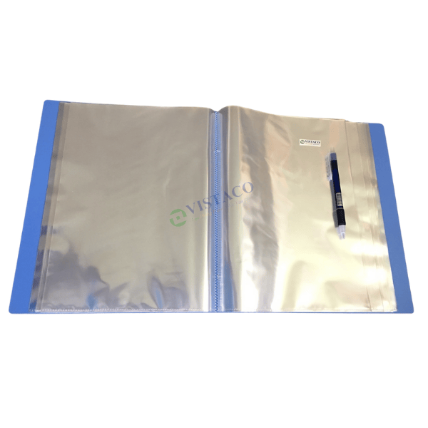 Bìa 100 lá A4 FO-DB05 xanh