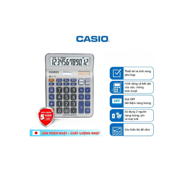 Máy tính CASIO DC12M (PL)