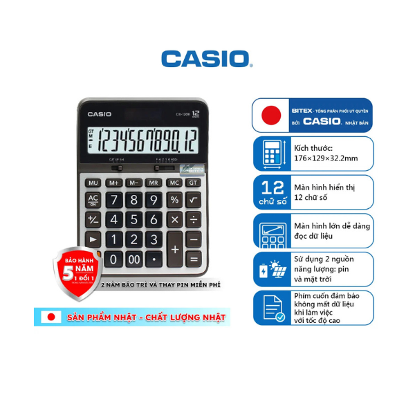 Máy tính Casio Chính hãng DX120B
