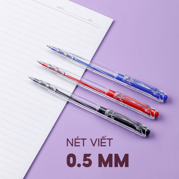 Bút bi FO-03 đen Flexoffice