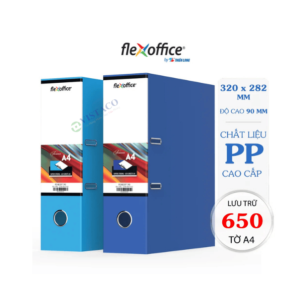 Bìa còng 90mm A4 FO-BC017 1 mặt si Thiên Long