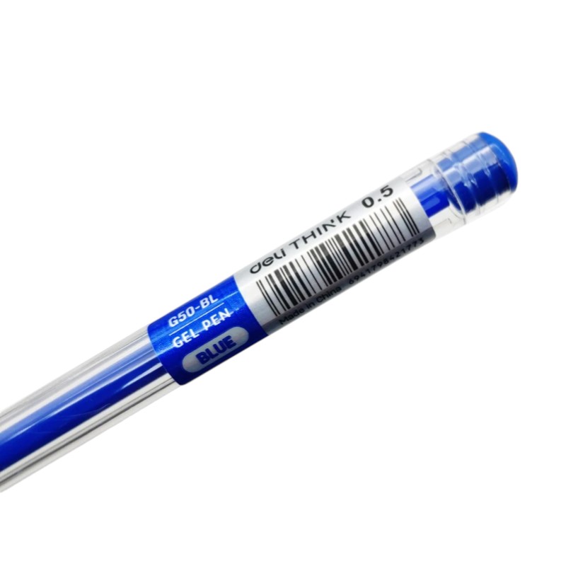 Bút Gel 0.5 mm - Deli G50-BL - Mực Xanh