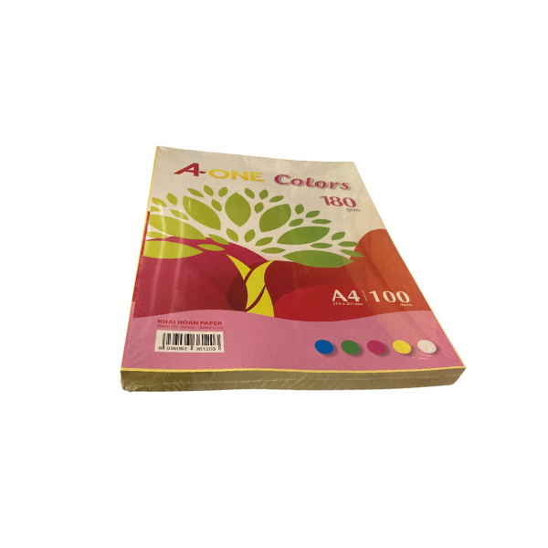 Bìa thái A4 Vàng 100 tờ/xấp ( Giấy màu ĐL 160 A4 (50 KG) )