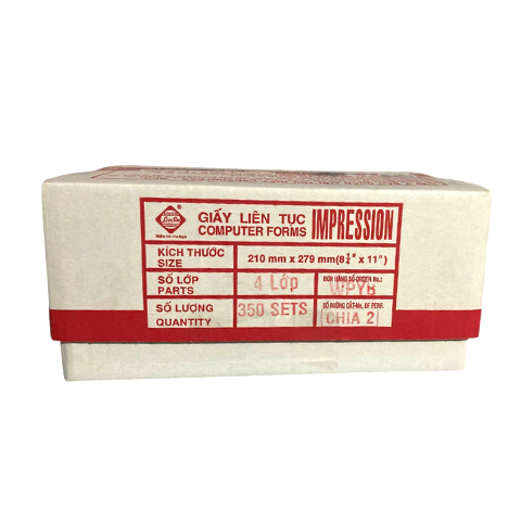 Giấy in liên tục 4 liên khổ 210x279