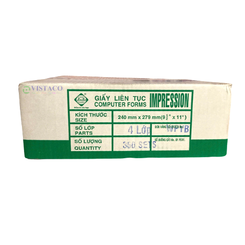 Giấy in liên tục 4 liên khổ 240x279