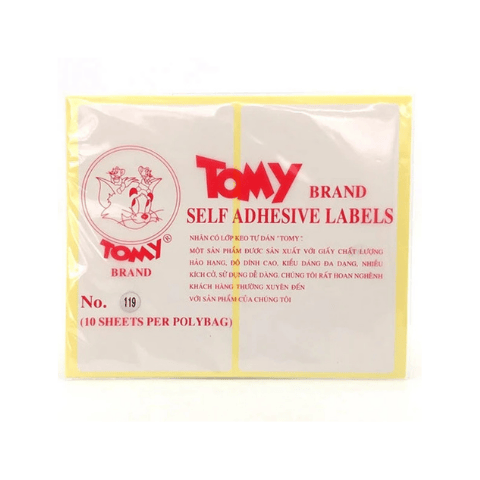 Giấy dán nhãn Tomy 10 tờ/xấp