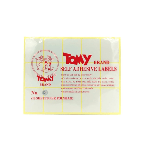 Giấy dán nhãn Tomy 10 tờ/xấp