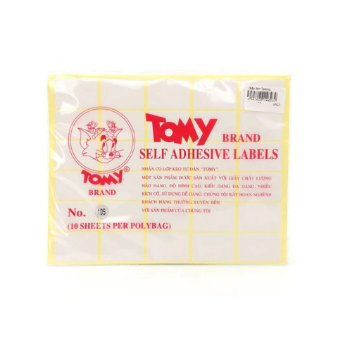 Giấy dán nhãn Tomy 10 tờ/xấp