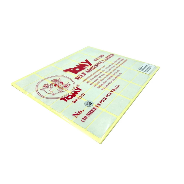 Giấy nhãn Tomy 108 10tờ/xấp