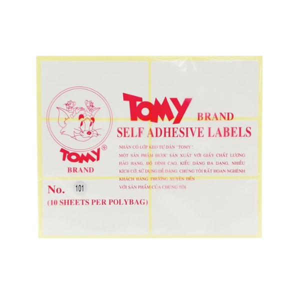 Giấy nhãn Tomy 101 10tờ/xấp