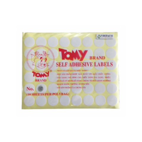 Giấy dán nhãn Tomy 10 tờ/xấp