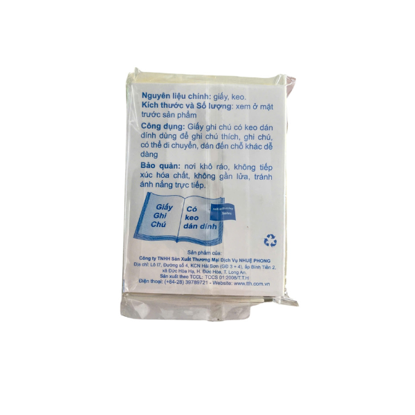 Giấy notes 1.5x2 Stick on 100 tờ/xấp