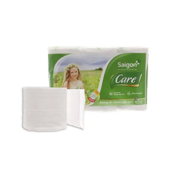 Giấy vệ sinh - Sài gòn Care 10 không lõi - Bao bì mới 2020