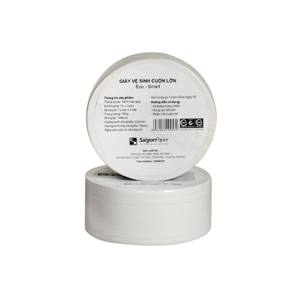 Giấy vệ sinh Mini Jumbo 700gr(Giấy vệ sinh ( Sài gòn Sofia 700g màng co ))