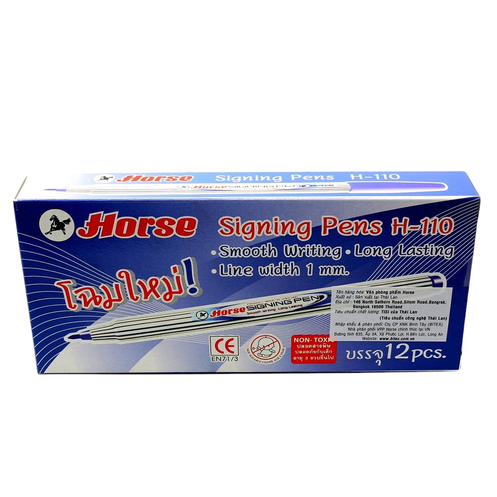 Bút lông ký tên H-110 Xanh