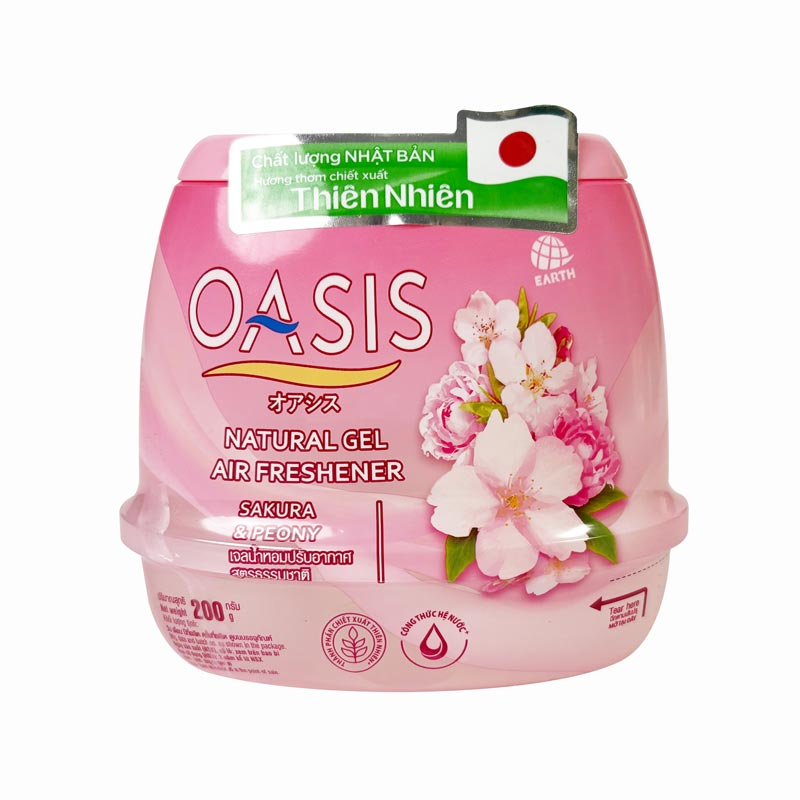 Sáp Thơm Oasis Hương Hoa Anh Đào Sakura & Hoa Mẫu Đơn 200G