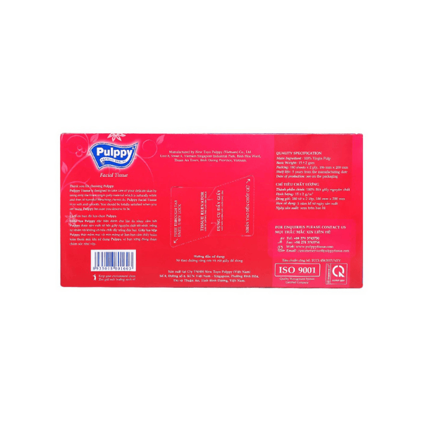 Khăn giấy lụa hộp Pulppy 5 hộp lốc 180 tờ