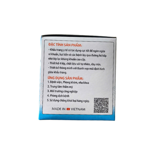 Khẩu trang y tế 4 lớp trắng ( Khẩu trang Oxygen Mask Trắng)